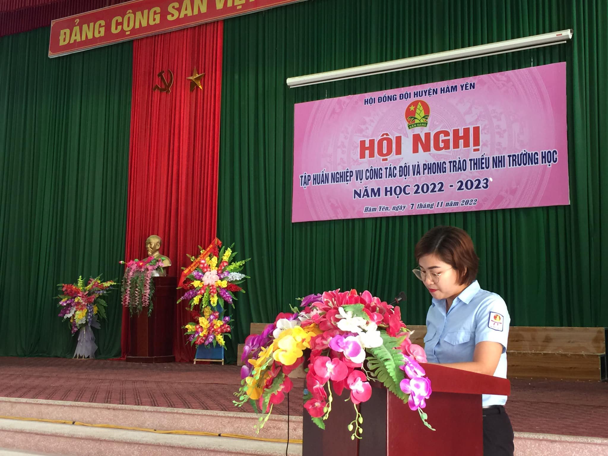 Hội đồng  Đội huyện Hàm Yên tổ chức tập huấn kỹ năng, nghiệp vụ công tác Đội cho đội ngũ cán bộ Chỉ huy Đội