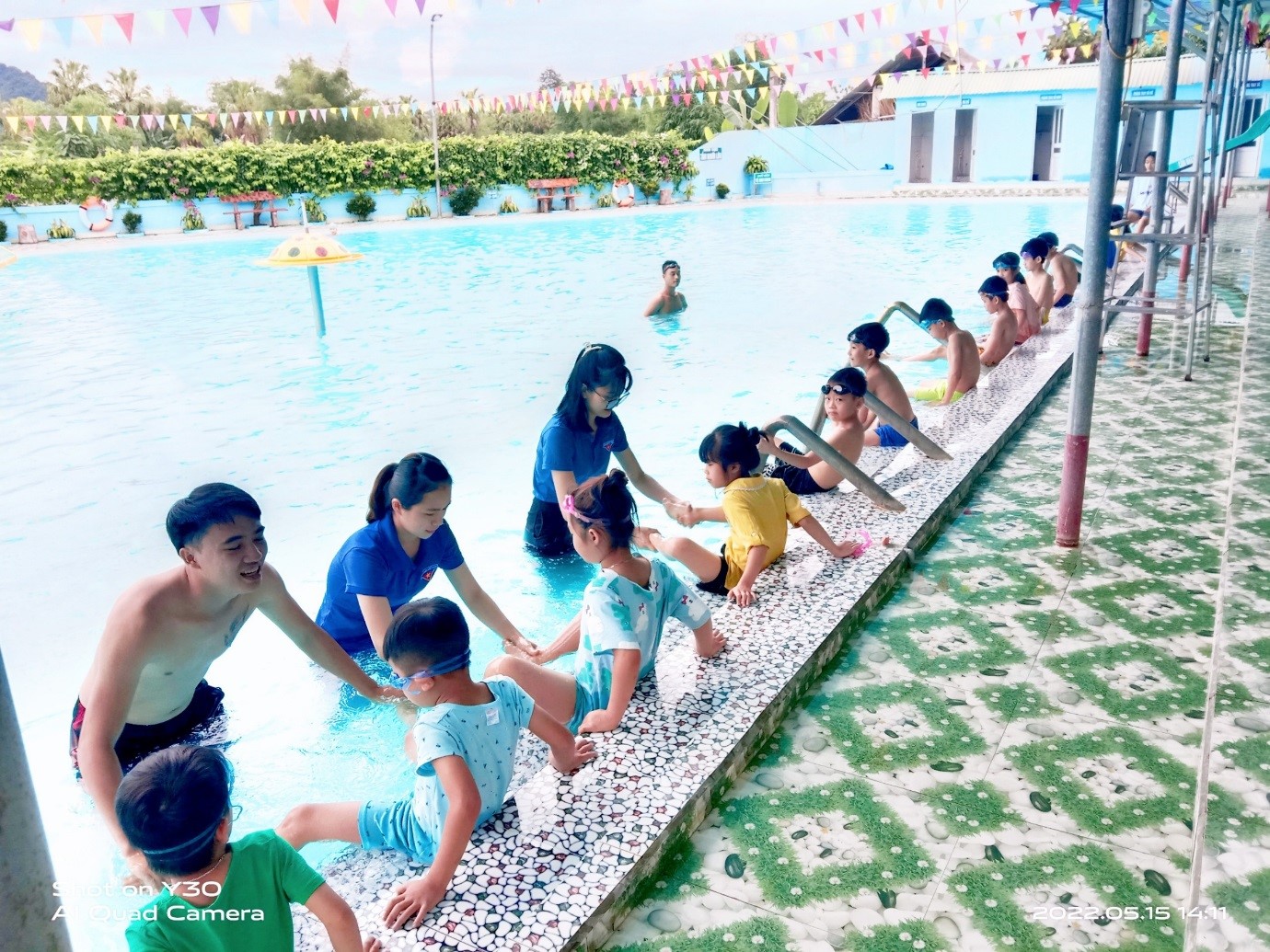 Đoàn xã Thái Sơn (Hàm Yên) phối hợp mở lớp bơi miễn phí cho thanh thiếu nhi trong dịp hè 2022