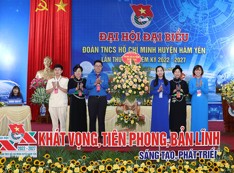 Đại hội đại biểu Đoàn TNCS Hồ Chí Minh huyện Hàm Yên lần thứ XX, nhiệm kỳ 2022 – 2027 diễn ra thành công tốt đẹp