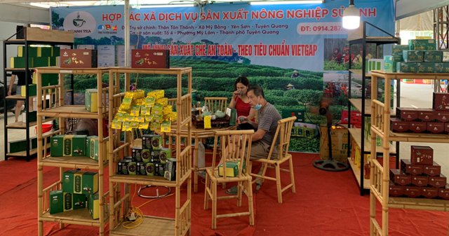 Hội LHTN Việt Nam tỉnh, Hội Doanh nhân trẻ tỉnh tham gia Hội chợ Thương mại - Du lịchTuyên Quang năm 2022