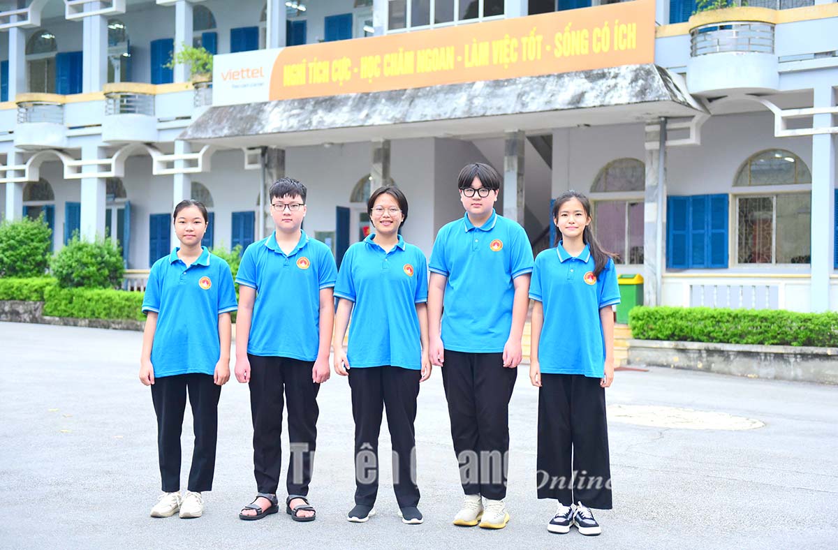 5 học sinh Trường THPT Chuyên Tuyên Quang đoạt giải Kỳ thi Olympic Toán học quốc tế HKIMO 2023