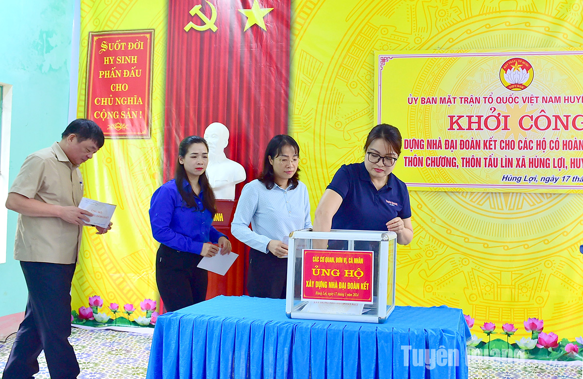 Khởi công xây dựng 4 nhà Đại đoàn kết tại xã Hùng Lợi, huyện Yên Sơn