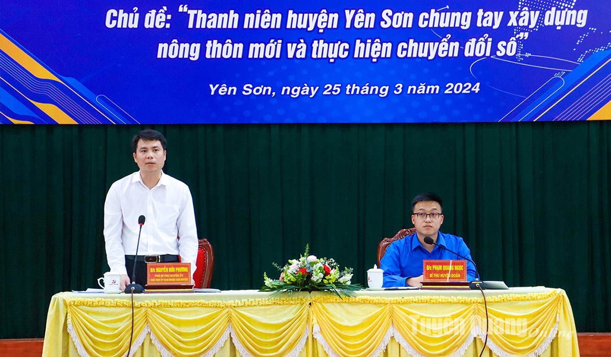 Yên Sơn phát huy vai trò tuổi trẻ trong xây dựng nông thôn mới và chuyển đổi số