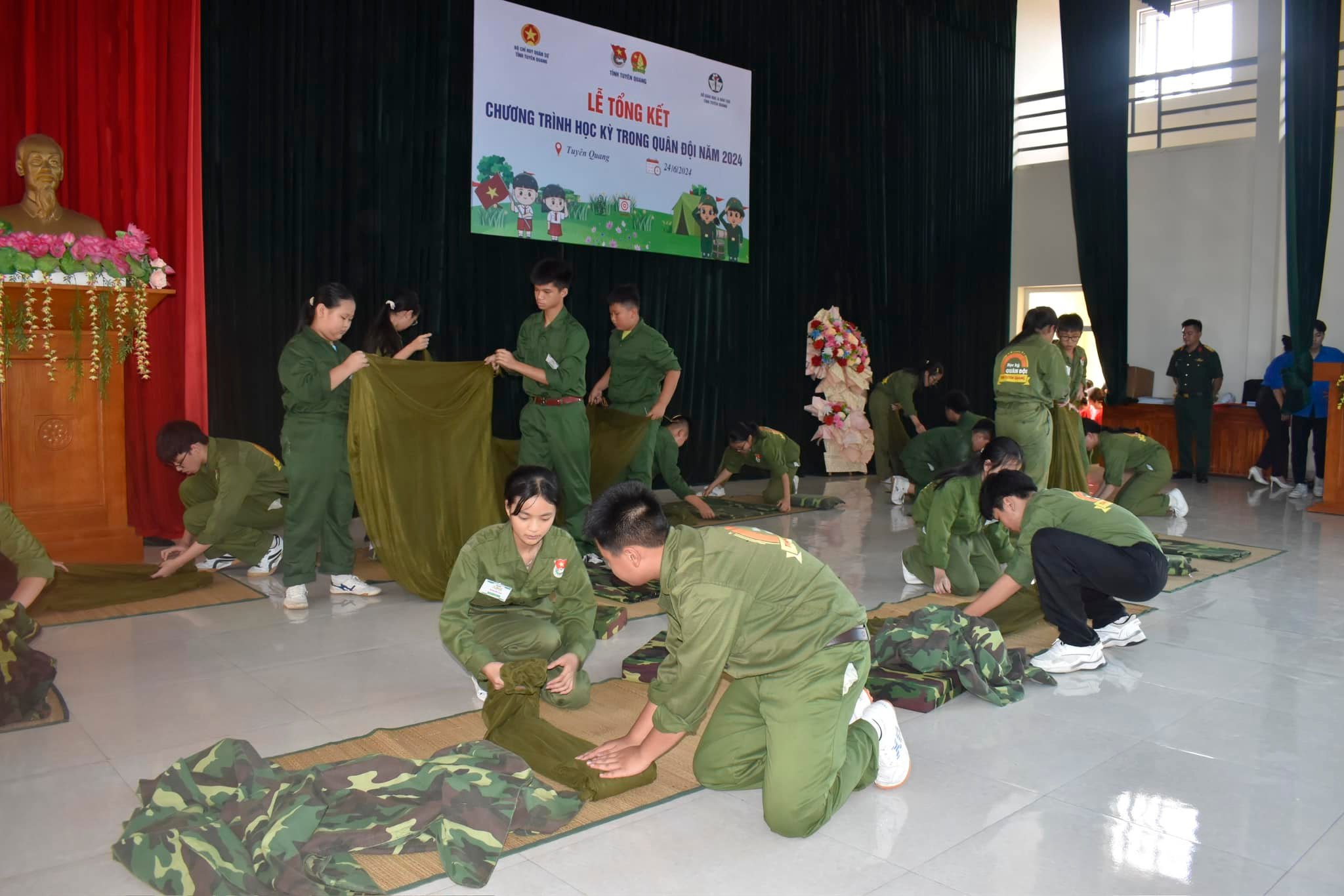 Tổng kết chương trình Học kỳ trong quân đội tỉnh Tuyên Quang đợt 1, năm 2024