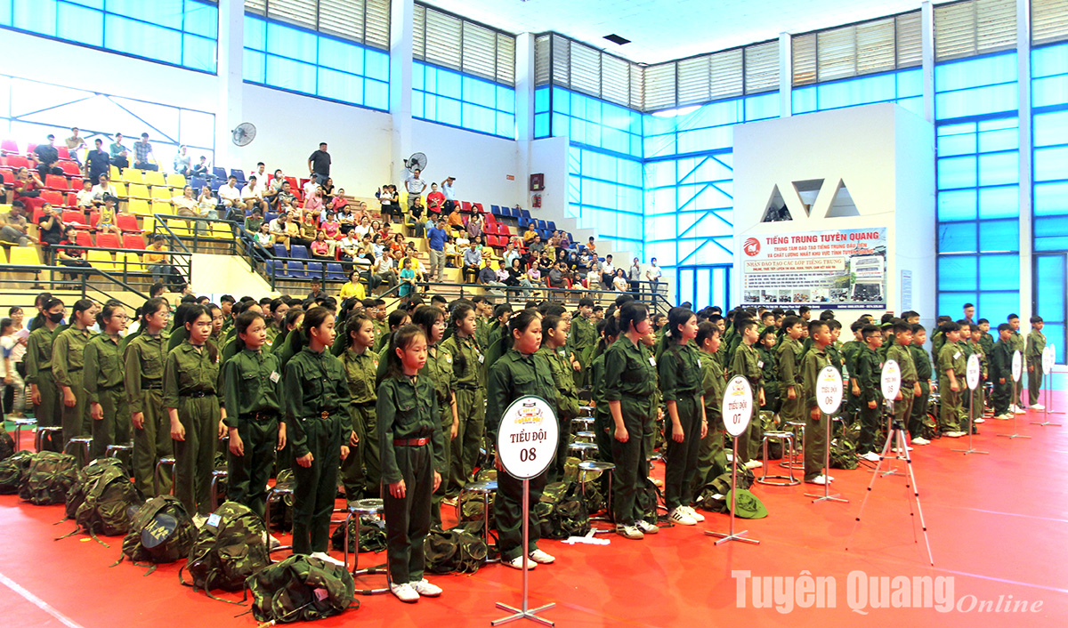 160 chiến sỹ nhí tham gia Học kỳ quân đội