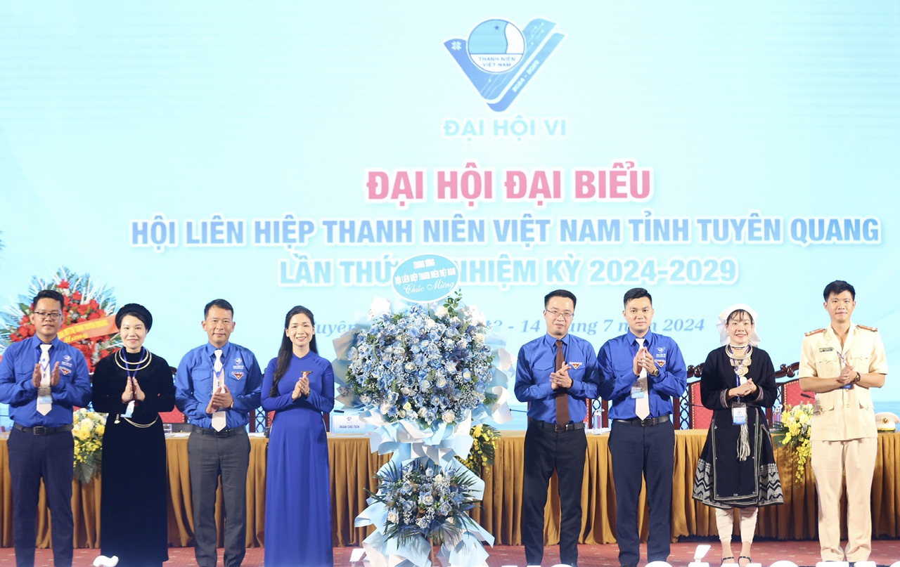 Phiên trọng thể Đại hội đại biểu Hội LHTN Việt Nam tỉnh Tuyên Quang lần thứ VI, nhiệm kỳ 2024-2029