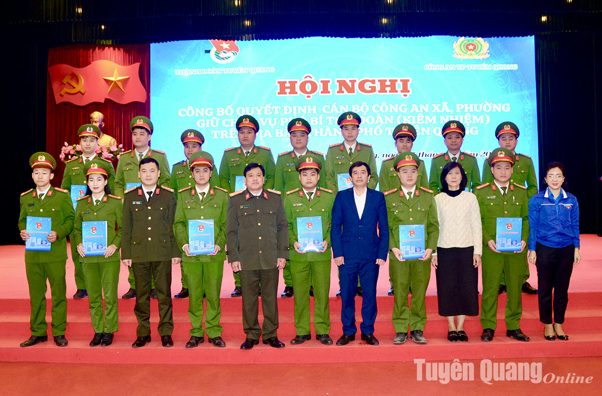 Phó Bí thư Đoàn xã là công an chính quy: Cách làm hay ở thành phố Tuyên Quang